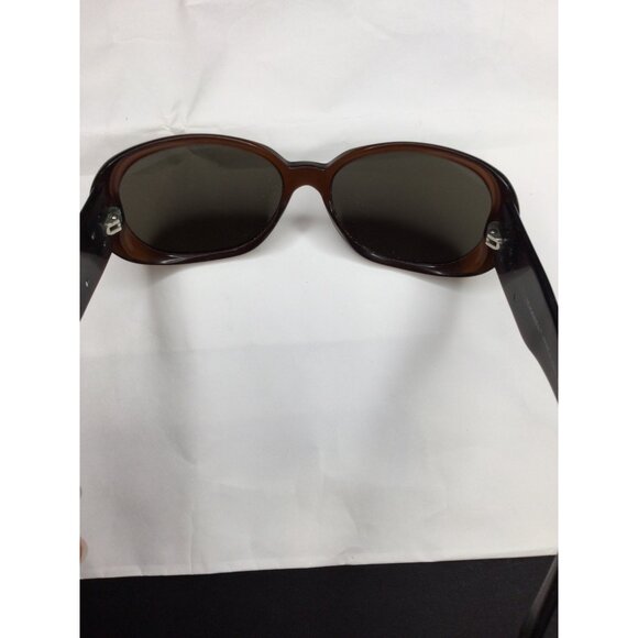 Chanel Womens Brown Camellia Sunglasses Floral Design Logo Made In Italy - Picture 9 of 11